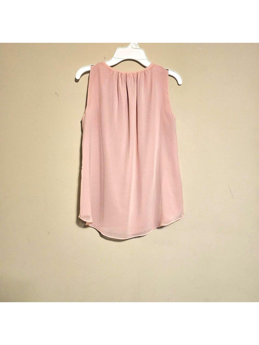White House Black Market Y2K Bohemian Pink Blouse sz OOP - Picture 5 of 5